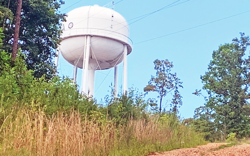 The water tower on Auraria Road could one day be home to weather monitoring technology if County officials reach an agreement with Climavision.