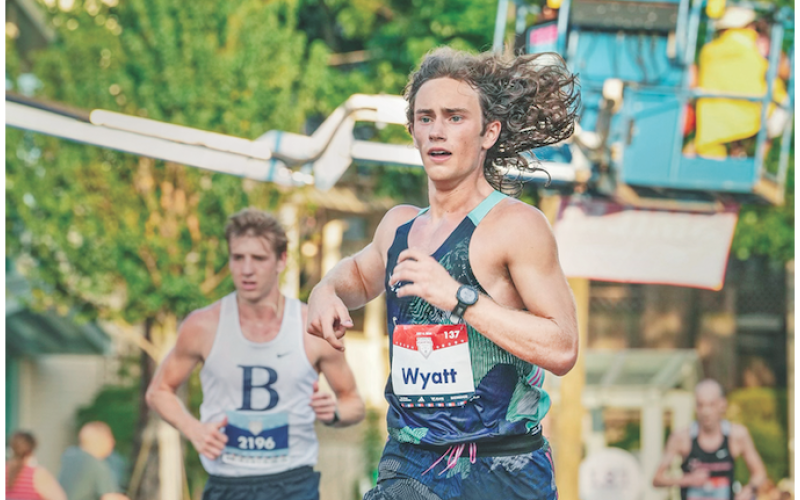 Lumpkin County High School track and cross-country athlete Wyatt Windham was given the opportunity to compete among the state’s high school elite at the Peachtree Road Race on the 4th of July.  Windham came away with a great finish in a stacked event featuring 42,000 plus competitors.