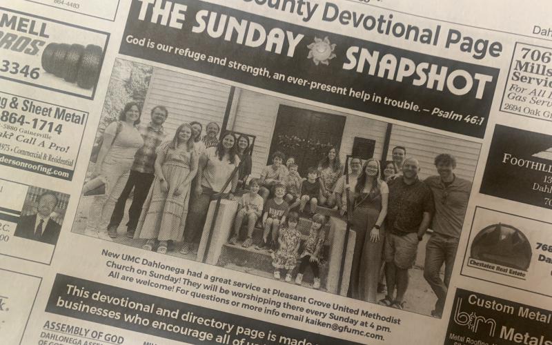The folks from New UMC Dahlonega have been making frequent appearances in The Nugget's Sunday Snapshot lately.