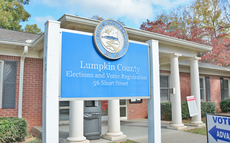 Early voting is underway at the Lumpkin County Elections Office at 56 Short Street. The last day of early voting will be Friday, November 1 before election day on Tuesday, November 5 at Parks &amp; Rec.