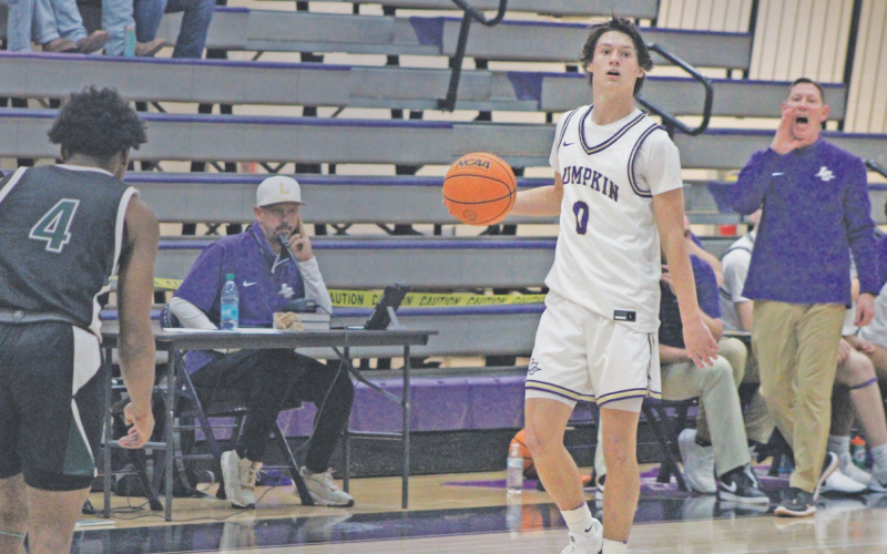 Lumpkin County’s Cal Faulkner broke the all-time points record previously held by Marlon Hall at 1,375 points.