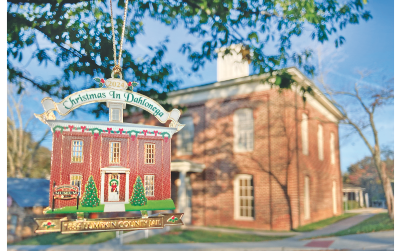 The 2024 Community Helping Place Christmas in Dahlonega Collector’s Ornament has been revealed.  This year’s ornament will depict the historic 1884 Lumpkin County Jail. (Photo by John Bynum)