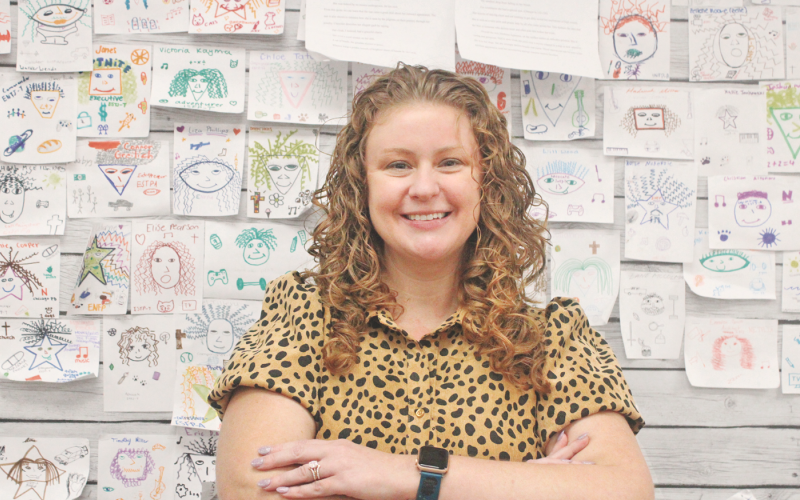 Cadie Barron says she enjoys teaching high school seniors. “They are young adults in society now and many of them are having to carry the weight of a full time job ... it’s a matter of making them feel welcome and excited to be here."