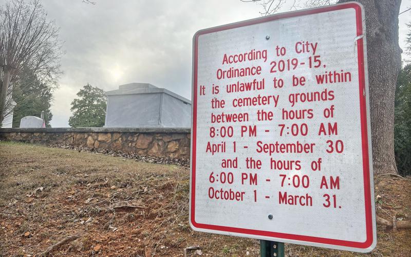 Dahlonega Walking Tours has received a special permit which will allow tour groups to walk through Mount Hope Cemetery after hours while abiding by specific guidelines.