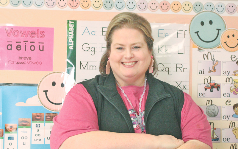 Adrienne Kidd has been selected as 2025 Teacher of the Year for Blackburn Elementary School.