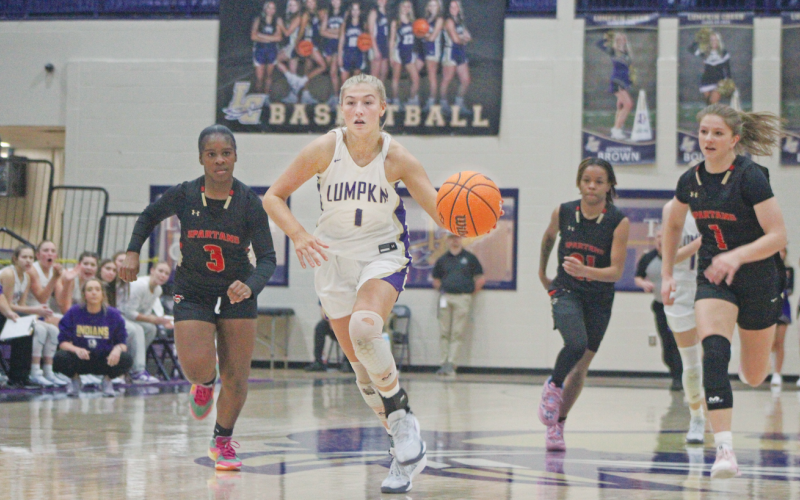 Maddie Lee gets a breakaway score for Lumpkin County High School.