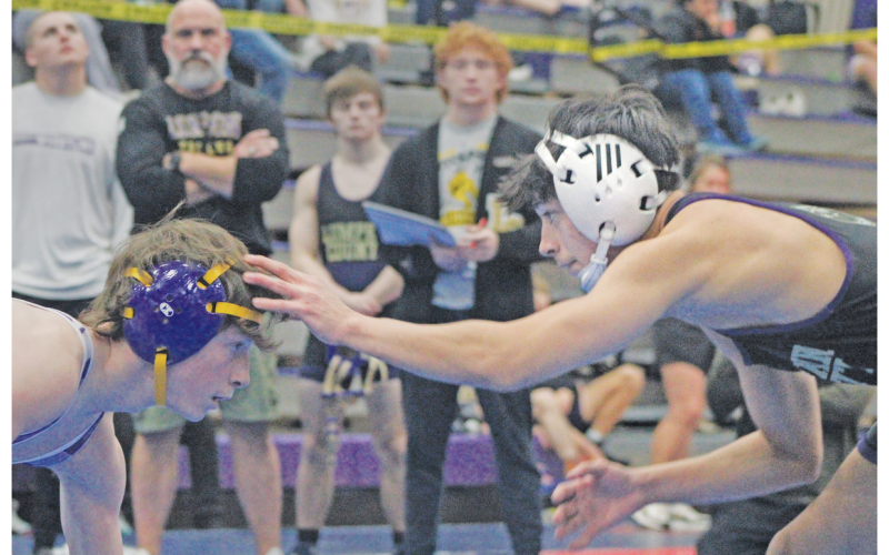 Lumpkin County’s Geovany Hernandez squares off with an opponent.