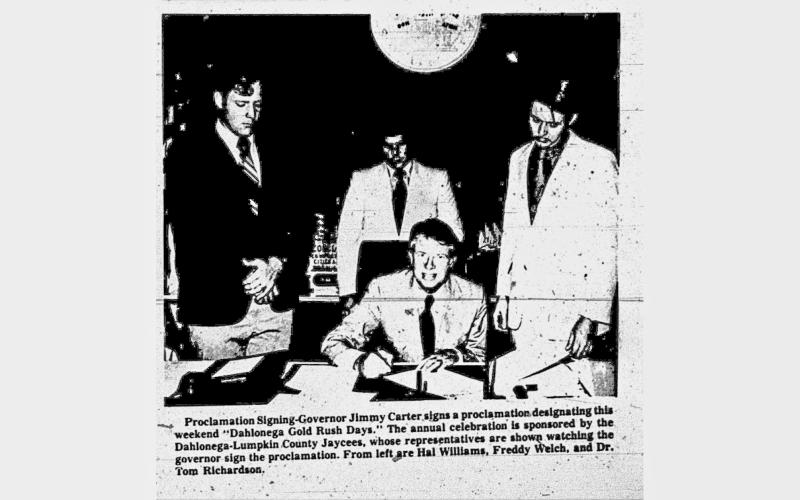 A dive into The Nugget archives shows plenty of appearances by Jimmy Carter during his days as Georgia's governor. (Photo courtesy of Chris Worick)