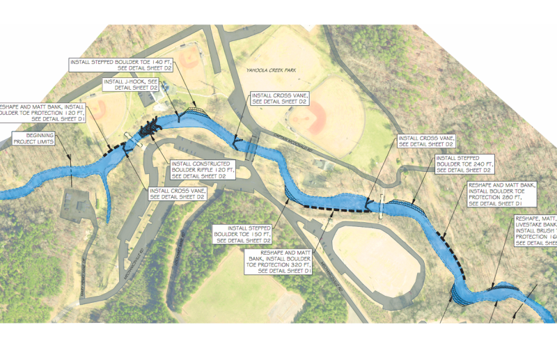County officials are mapping out the impact of the upcoming stream restoration project.