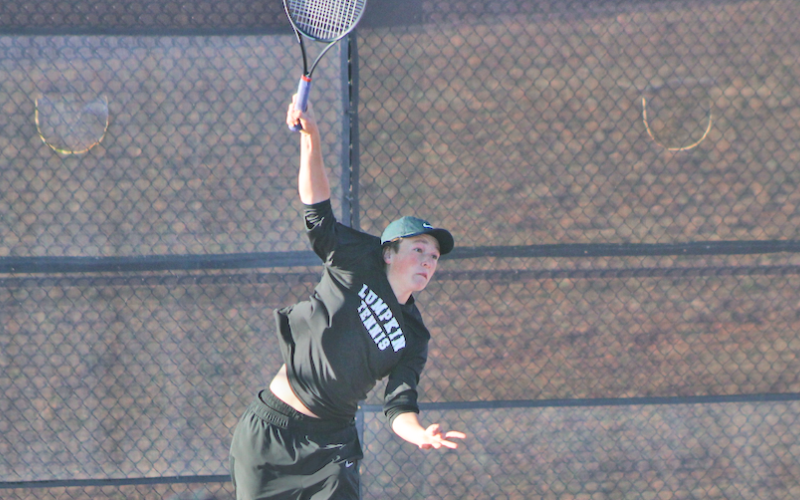 Lumpkin’s Axel Tillery delivers a shot against Dawson County.