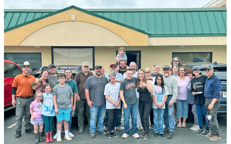 On March 29, a small army of local volunteers turned out for a Community Helping Day to assist with repairs at the future site of the non-profit Mosaic Bakery &amp; Pizzeria on North Grove Street. A second volunteer day will be held on May 17. (Photo submitted)