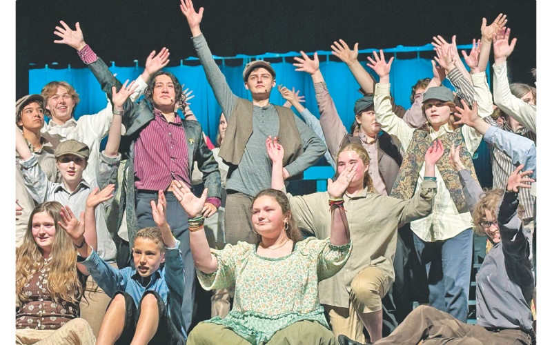 An expansive cast of talented teens will take the stage this weekend for Lumpkin County High School’s rendition of Oliver!, a musical production directed by Hannah Chapman. (Photo by Anna Huffman)