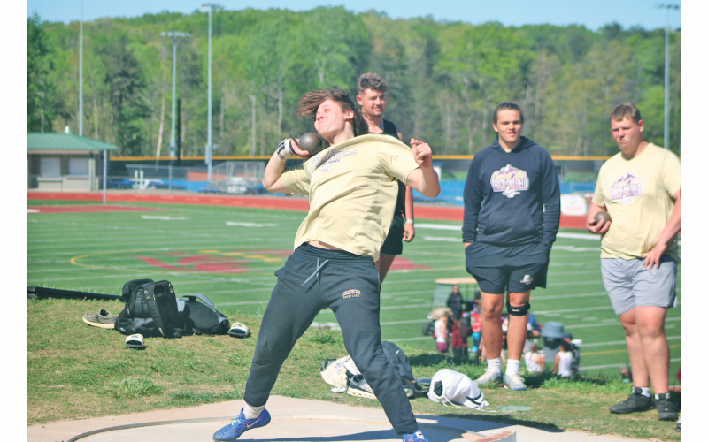 Zeke Cochran punched his ticket to State in both discus and shot put events.