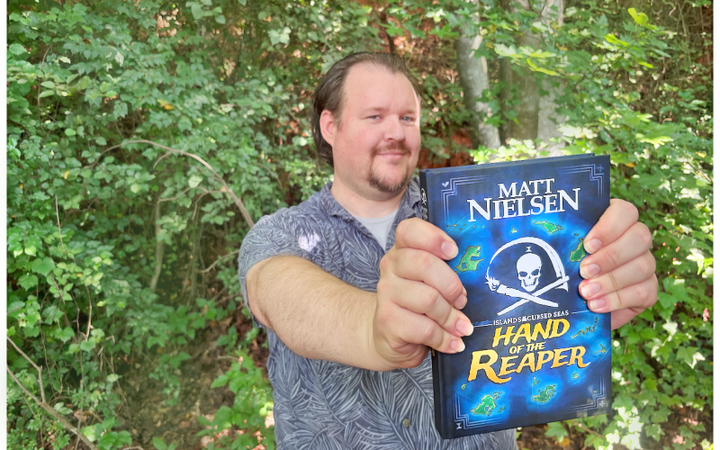 After years of work, local author Matt Nielsen has completed his epic swashbuckling novel Hand of the Reaper: Islands of the Cursed Seas.