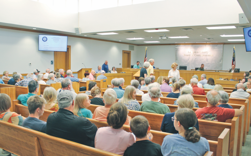 A Character Area Map amendment that would pave the way for a 150-unit multifamily development at the end of GA 400 met stiff resistance from County residents last week.