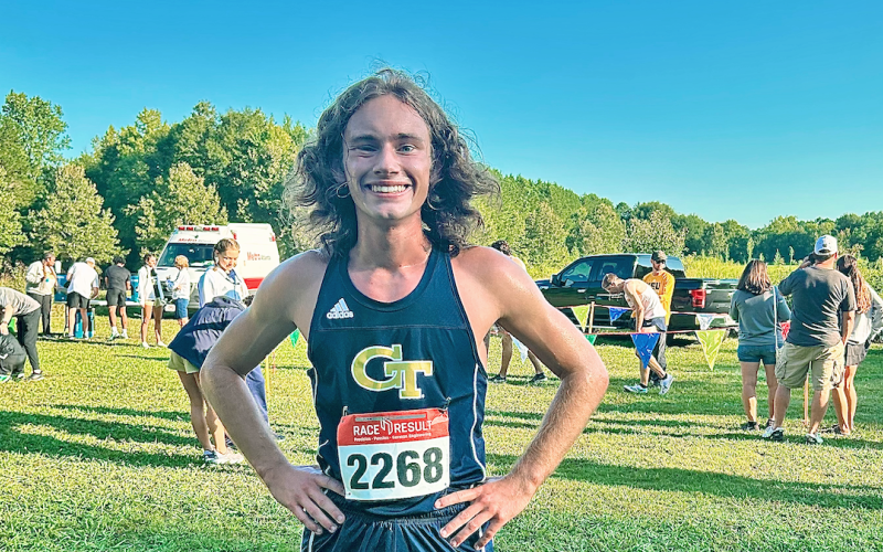 Lumpkin County graduate Wyatt Windham came away with a tenth place overall finish in his first race for Georgia Tech.
