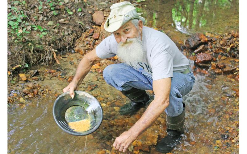 Dahlonega resident Sam Kwiecen said he first got “gold fever” while visiting Dahlonega. He learned to pan for gold while stationed at Miramar Naval Base in California.