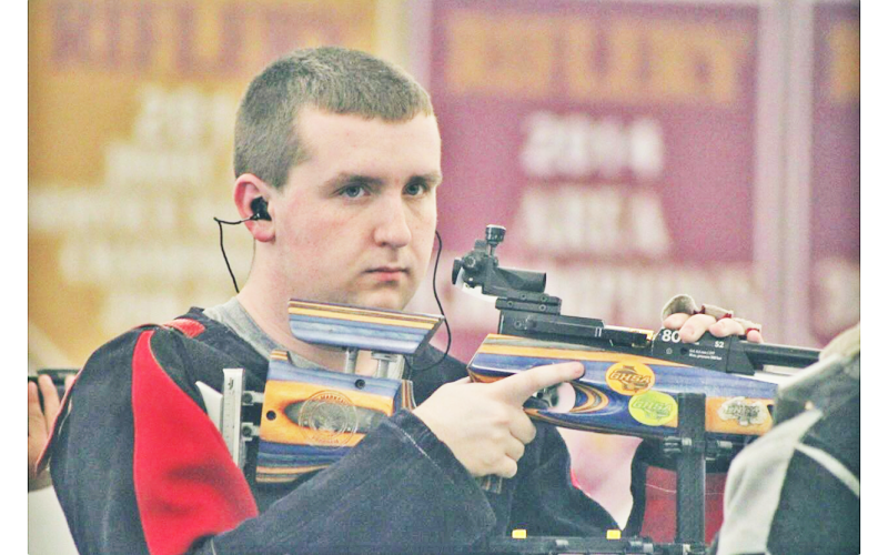 Lumpkin senior Joey Dechant calms his nerves before taking a shot.