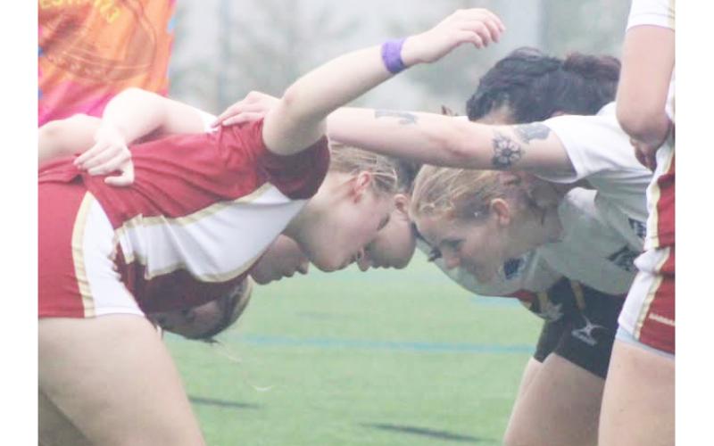 The University of North Georgia team battled several other collegiate intramural teams in Rugby action in Dahlonega last weekend.