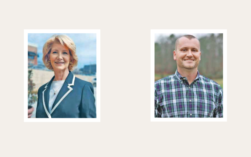 Candidates Katherine James and Rhett Stringer are vying for the Lumpkin County Board of Commissions Chair in the Special Election race.