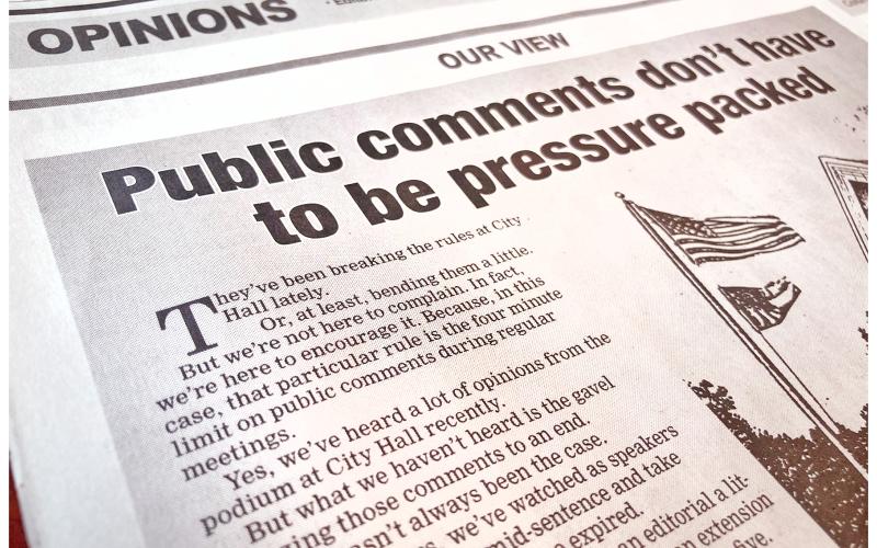 Local folks are having their opinions heard at City Hall, and that’s a good thing.