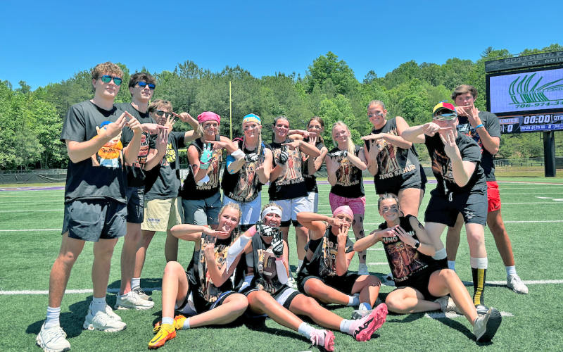 This year’s squad consisted of Kaitlyn Johnson, Rileigh Raftelis, Maddie Lee, Averie Simmons, Brooklyn Estrella, Taylor Burton, Gabby Warren, Layla Melius, Tavie Blacksher and Maggie McKenzie. They were coached and led by Head Coach Wolf Harbin, Assistant Head Coach Carson Horton, Director Of Vibes Mason Hester, Head of Scout Team Caleb Wendl and Team DJ Parker Cox.