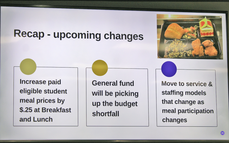 Lumpkin County School Nutrition staff recommendations included increasing paid meal prices, transferring money from the General Fund for the first time since 2022 and making some minor tweaks to the service delivery model.