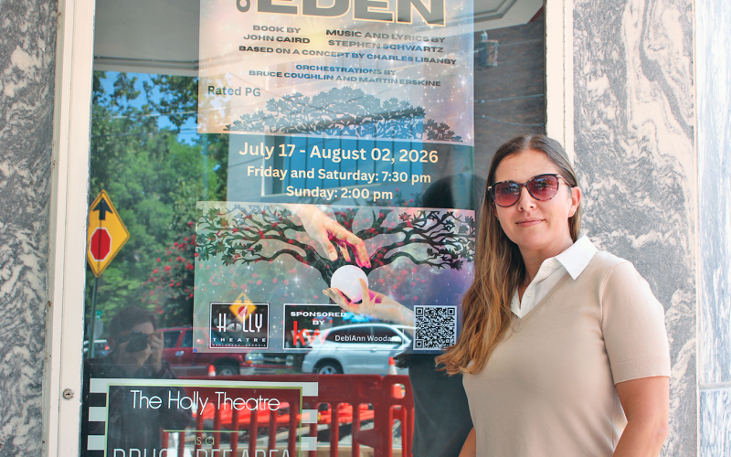 Executive Director Sarah Christopher is ready to recruit fresh talent for The Holly’s historic stage.