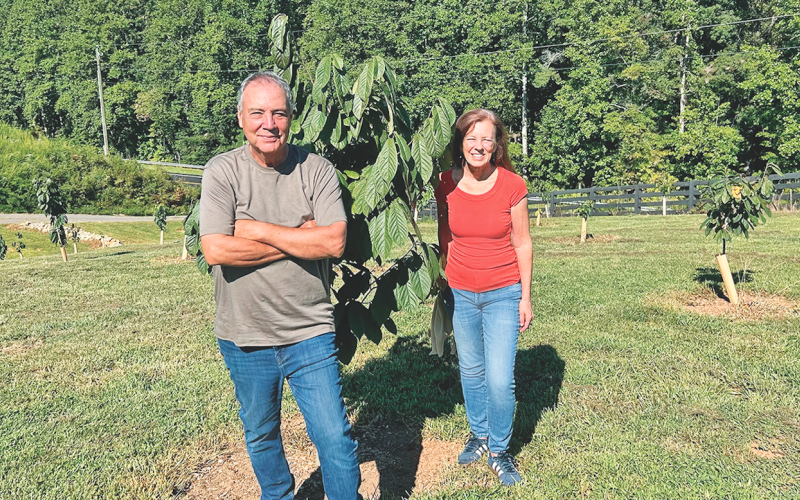 Sam Zamarripa and Leslie Kirschner will soon be delving into all things pawpaw at an upcoming special event at Doghobble Wine Farm.