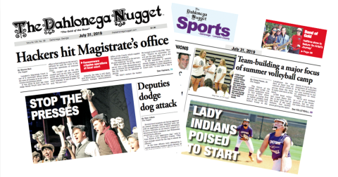 THE JULY 31 EDITION OF THE DAHLONEGA NUGGET IS OUT NOW. CHECK OUT THIS WEEK'S ARTICLES