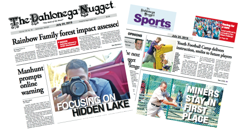 THE JULY 24 EDITION OF THE DAHLONEGA NUGGET IS OUT NOW