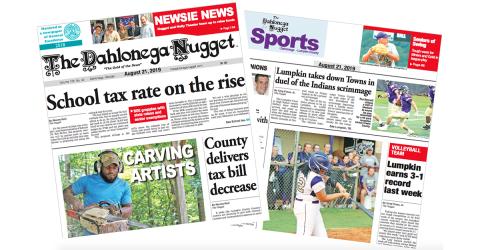 THE AUGUST 21 EDITION OF THE DAHLONEGA NUGGET IS OUT NOW. CHECK OUT THIS WEEK'S ARTICLES