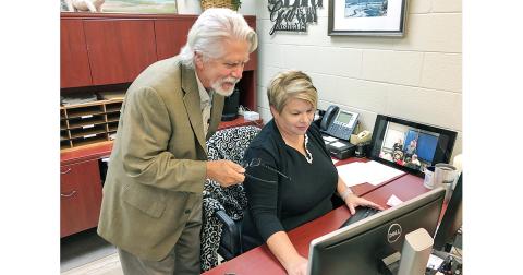 Event organizer Rhonda Sheppard and Lumpkin County Commissioner David Miller are part of a team working to bring the #Lumpkin-Matters event to the community.