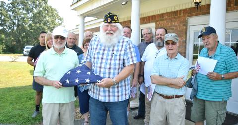 New flagpole dedicated in Dahlonega on September 11