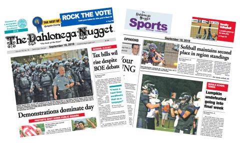 THE SEPTEMBER 18 EDITION OF THE DAHLONEGA NUGGET IS OUT NOW. CHECK OUT THIS WEEK'S ARTICLES
