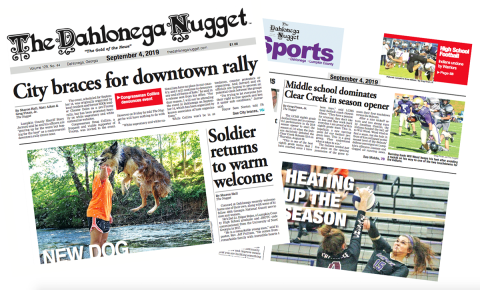 THE SEPTEMBER 4 EDITION OF THE DAHLONEGA NUGGET IS OUT NOW. CHECK OUT THIS WEEK'S ARTICLES