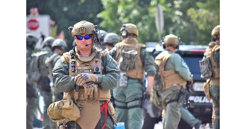 Approximately 600 law enforcement officers reported to the scene of a controversial rally and counter protest on the Public Square last month. The Nugget has contacted all participating agencies in an attempt to compile an overall price tag for security at the event.