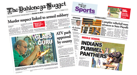 THE OCTOBER 9 EDITION OF THE DAHLONEGA NUGGET IS OUT NOW. CHECK OUT THIS WEEK'S ARTICLES