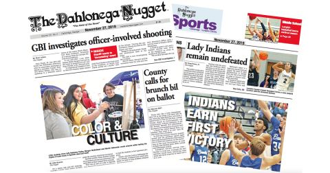 THE NOVEMBER 27 EDITION OF THE DAHLONEGA NUGGET IS OUT NOW. CHECK OUT THIS WEEK'S ARTICLES