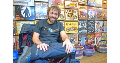 Director Damian Romay seemed to embrace the liveliness on set while filming a Lifetime movie in the Dahlonega General Store this week.