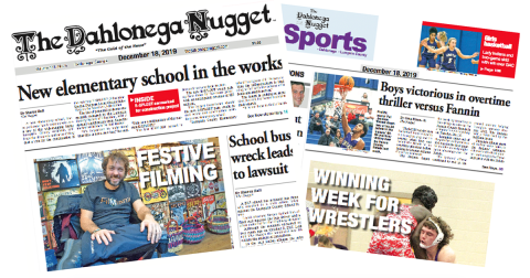 THE DECEMBER 18 EDITION OF THE DAHLONEGA NUGGET IS OUT NOW. CHECK OUT THIS WEEK'S ARTICLES
