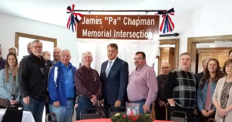 Local intersection named after World War II veteran
