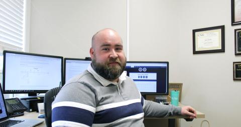 The Cyber Hawks worked their way to top honors in the NSA Codebreaker challenge. (Pictured) North Georgia alum Jacob Elliott helped coach the team on the way to victory.
