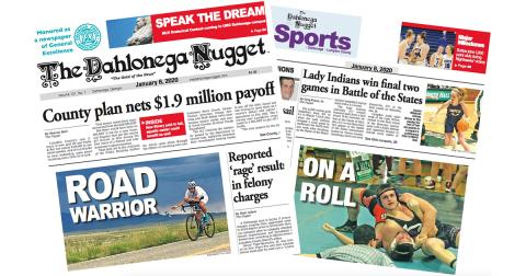 THE JANUARY 8 EDITION OF THE DAHLONEGA NUGGET IS OUT NOW. CHECK OUT THIS WEEK'S ARTICLES