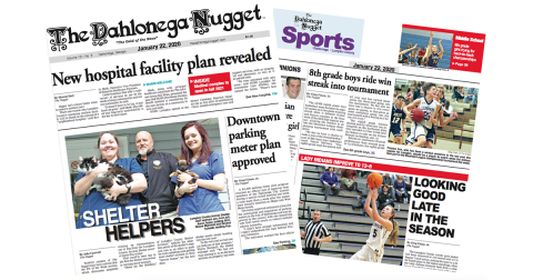 THE JANUARY 22 EDITION OF THE DAHLONEGA NUGGET IS OUT NOW. CHECK OUT THIS WEEK'S ARTICLES