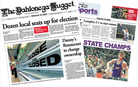 THE FEBRUARY 19 EDITION OF THE DAHLONEGA NUGGET IS OUT NOW. CHECK OUT THIS WEEK'S ARTICLES