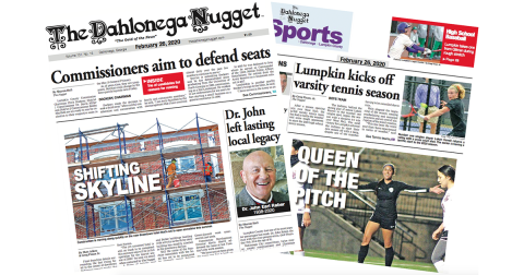 THE FEBRUARY 26 EDITION OF THE DAHLONEGA NUGGET IS OUT NOW. CHECK OUT THIS WEEK'S ARTICLES