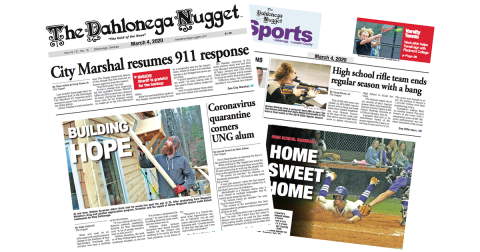 THE MARCH 4 EDITION OF THE DAHLONEGA NUGGET IS OUT NOW. CHECK OUT THIS WEEK'S ARTICLES