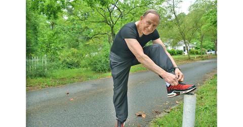 Local resident Bud Stumbaugh may be closing in on his 80th birthday but he’s showing no signs of slowing his longtime workout routine that includes a daily three-mile jog.
