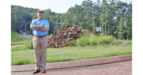 Seven years ago Tom Dyer began to alert local officials of the dangers of the Stone Pile intersection. Now he’s happy to see a newly finished roundabout at the Highway 60 and 9 meeting point.
